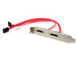 2x SATA to 2x ESATA cables with Bracket  